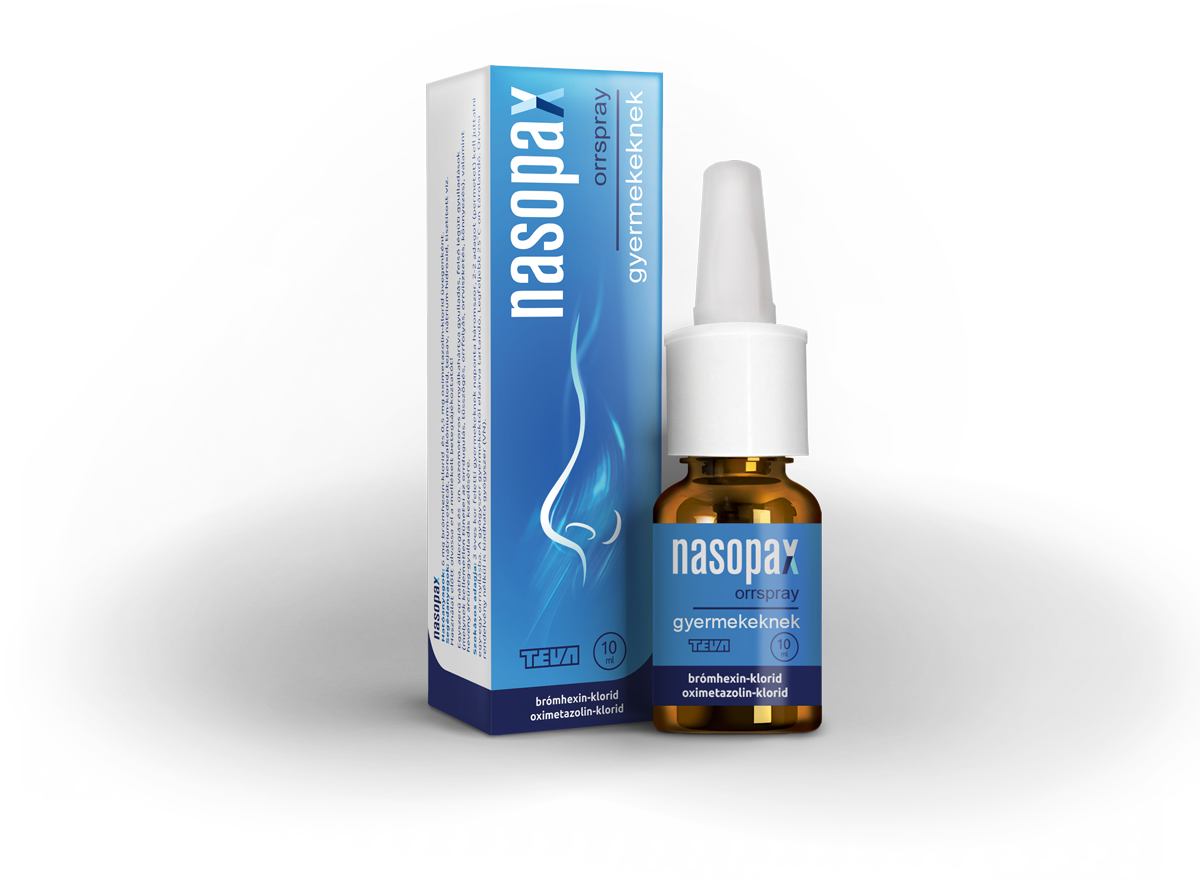 Nasopax Duo orrspray gyermekeknek 10ml Orrdugul s orrfoly s