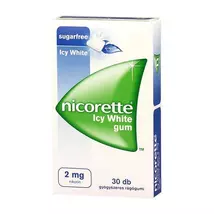 Nicorette Icy White Gum 2mg gyógyszeres rágógumi 30x