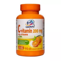 1x1 Vitamin C-vitamin 200mg + D3-vitamin + cink rágótabletta 90x