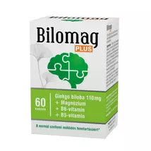 Bilomag PLUS 110 mg Ginkgo biloba kivonatot tartalmazó étrend-kiegészítő kapszula 60x