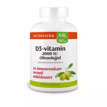 Interherb XXL 90 db D3-VITAMIN 2000IU Olívaolajjal kapszula