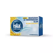 Isla-med acute torokpasztilla citrom méz 20x