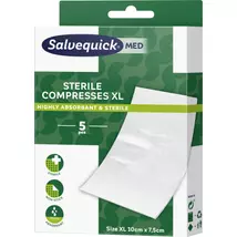 Salvequick Med sebpárna steril XL 10cmx7.5cm 5x