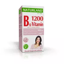 Naturland 1200mikrogramm B12-vitamin étrend-kiegészítő tabletta 100x