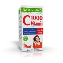 Naturland Prémium 1000 mg C-vitamin kapszula paprikával 40x