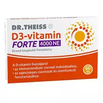 Dr. Theiss D3-vitamin 4000NE FORTE étrend-kiegészítő filmtabletta 60x