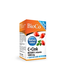 BioCo C+Cink Retard C-vitamin 1000mg+szerves Cink filmtabletta 100x