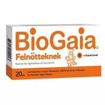 Biogaia protectis felnőtt D-vitaminnal rágótabletta narancs 20x