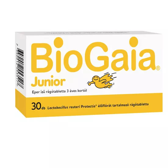 BioGaia Junior rágótabletta eper ízű 30x