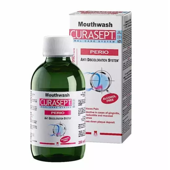 Curasept ADS Perio szájöblögető (0,12% CHX + HA, PVP-VA, 200 ml)