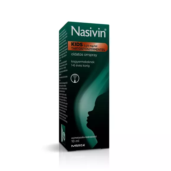 Nasivin Kids 0,25mg/ml orrspray tartósítószermentes 10ml