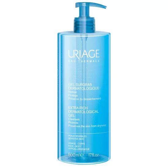 Uriage Gel Surgras Dermatologique Tusfürdő 500 ml