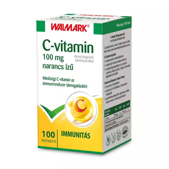 Walmark C-vitamin 100 mg rágótabletta narancs 100x