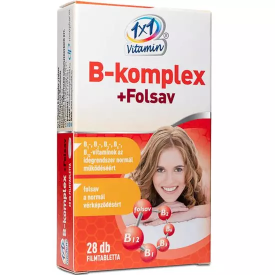 1x1 Vitamin B-komplex + Folsav filmtabletta 28x