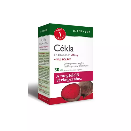 Interherb NAPI1 Cékla Extraktum 200mg 30 db