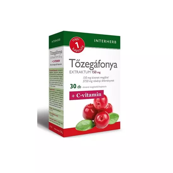 Interherb NAPI1 Tőzegáfonya Extraktum 150 mg 30 db