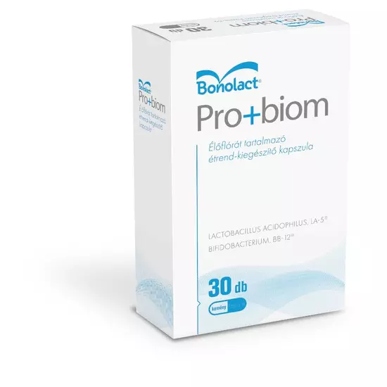 Bonolact Pro+Biom étrendkiegészítő kapszula 30x