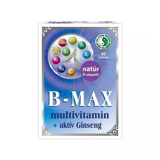 Dr Chen B-Max Multivitamin + Aktív Ginseng tabletta 40x