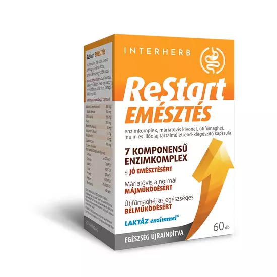 Interherb ReStart EMÉSZTÉS tabletta 60x