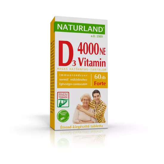 Naturland D-vitamin forte tabletta 60x