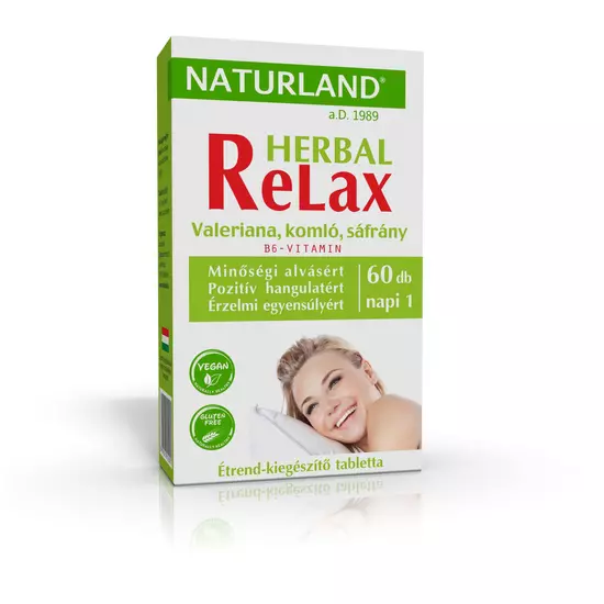 Naturland Herbal Relax étrend-kiegészítő tabletta 60x