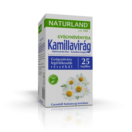 Naturland Kamillavirág gyógynövénytea 25x1g