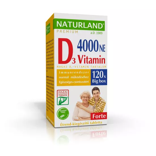 Naturland Prémium D-vitamin forte tabletta 120x