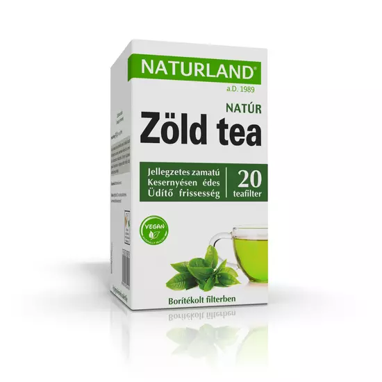 Naturland Zöld tea natúr 20x1,5 g