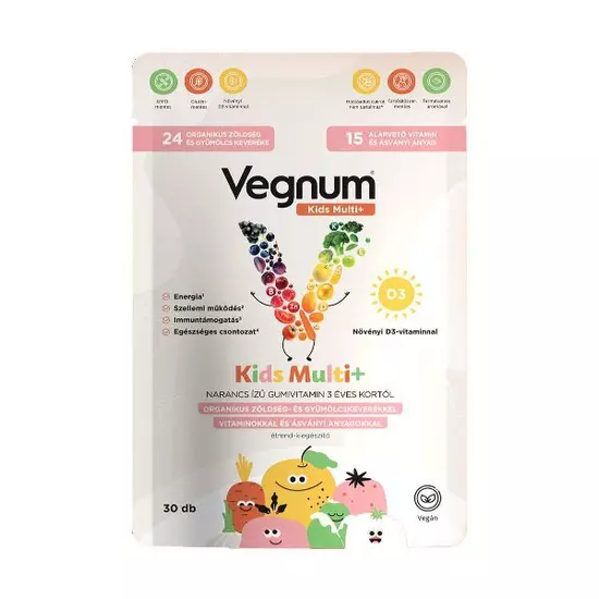 Vegnum Kids Multi+ gumivitamin 30x