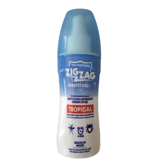 Zig Zag Tropical Szúnyog- és kullancsriasztó permet 100 ml illatmentes