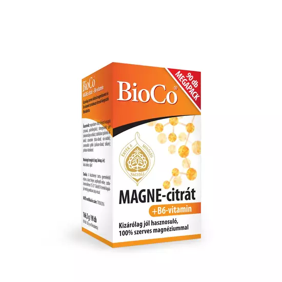 BioCo MAGNE-citrát + B6-vitamin MEGAPACK filmtabl. 90x