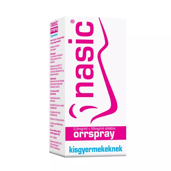 Nasic 0,5mg/ml+50mg/ml oldatos orrspray kisgyerekeknek 10ml